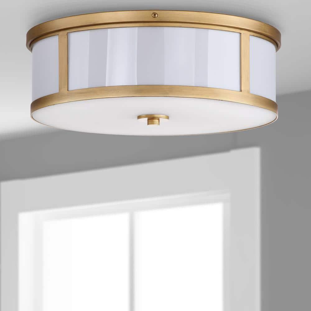 Avery Ceiling Drum Light - LIT4195 - Gold - Safavieh