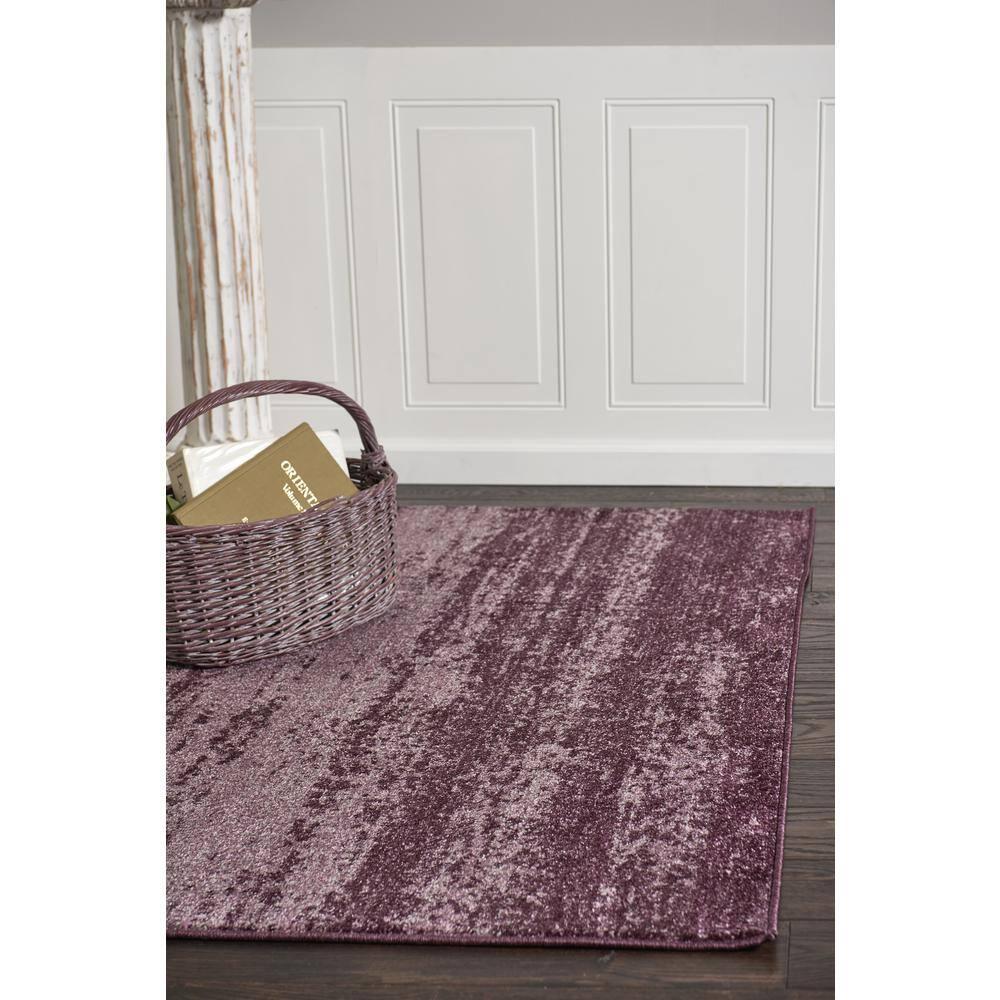 Unique Loom Del Mar Collection Area Rug - Lucille (5' 3" x 8' Rectangle Violet)