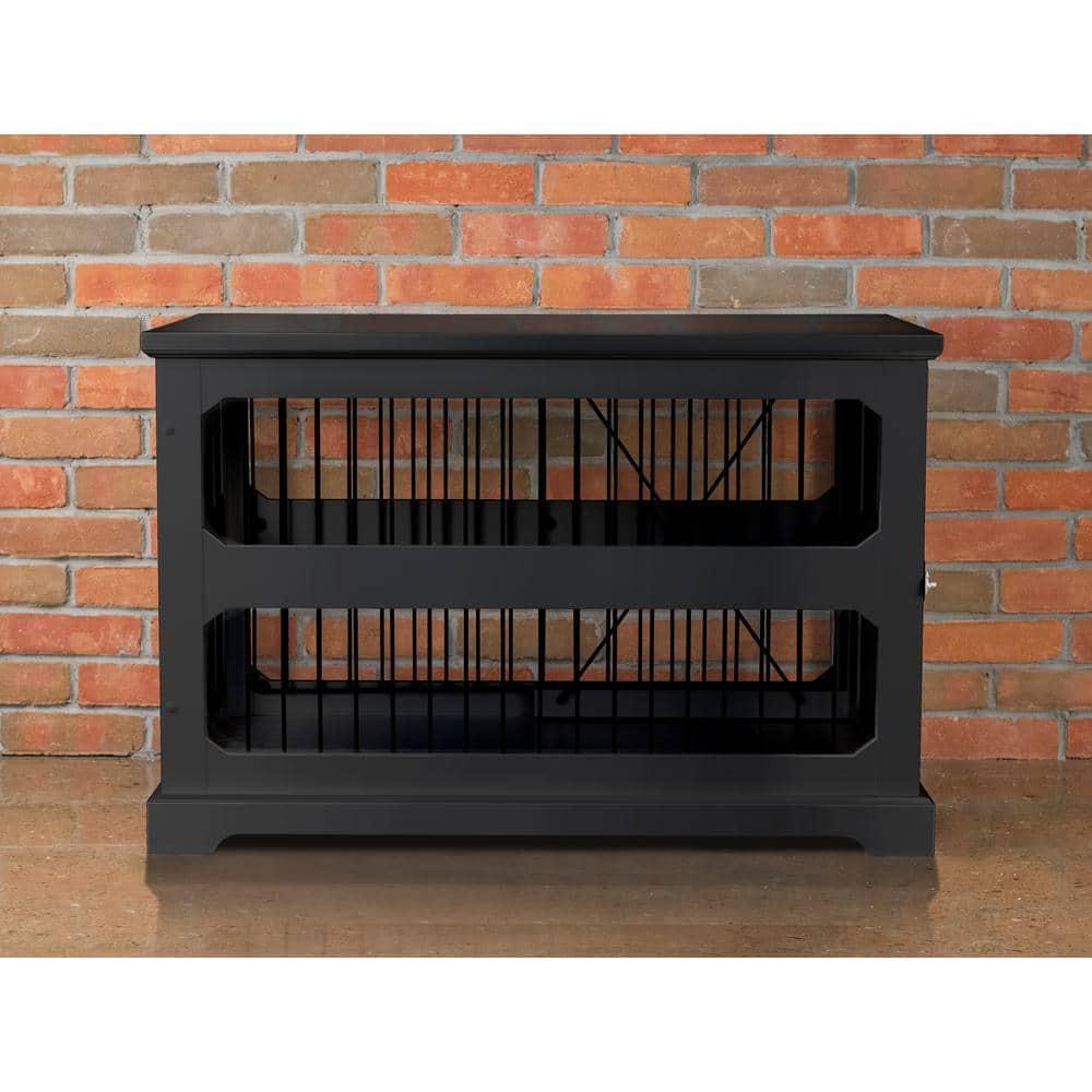 Zoovilla PTH0651721710 Slide Aside Crate & End Table, Black - Medium