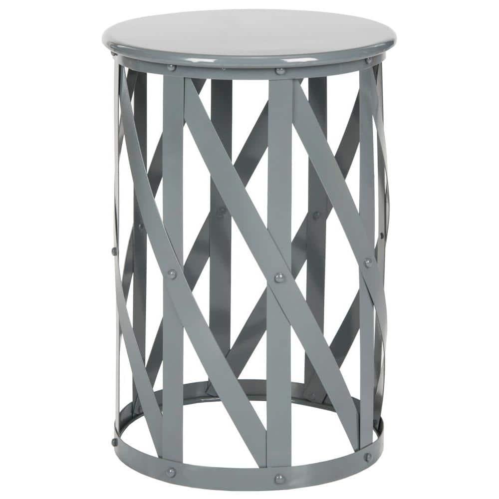 Bertram Lattice Accent Table - Grey - Safavieh.