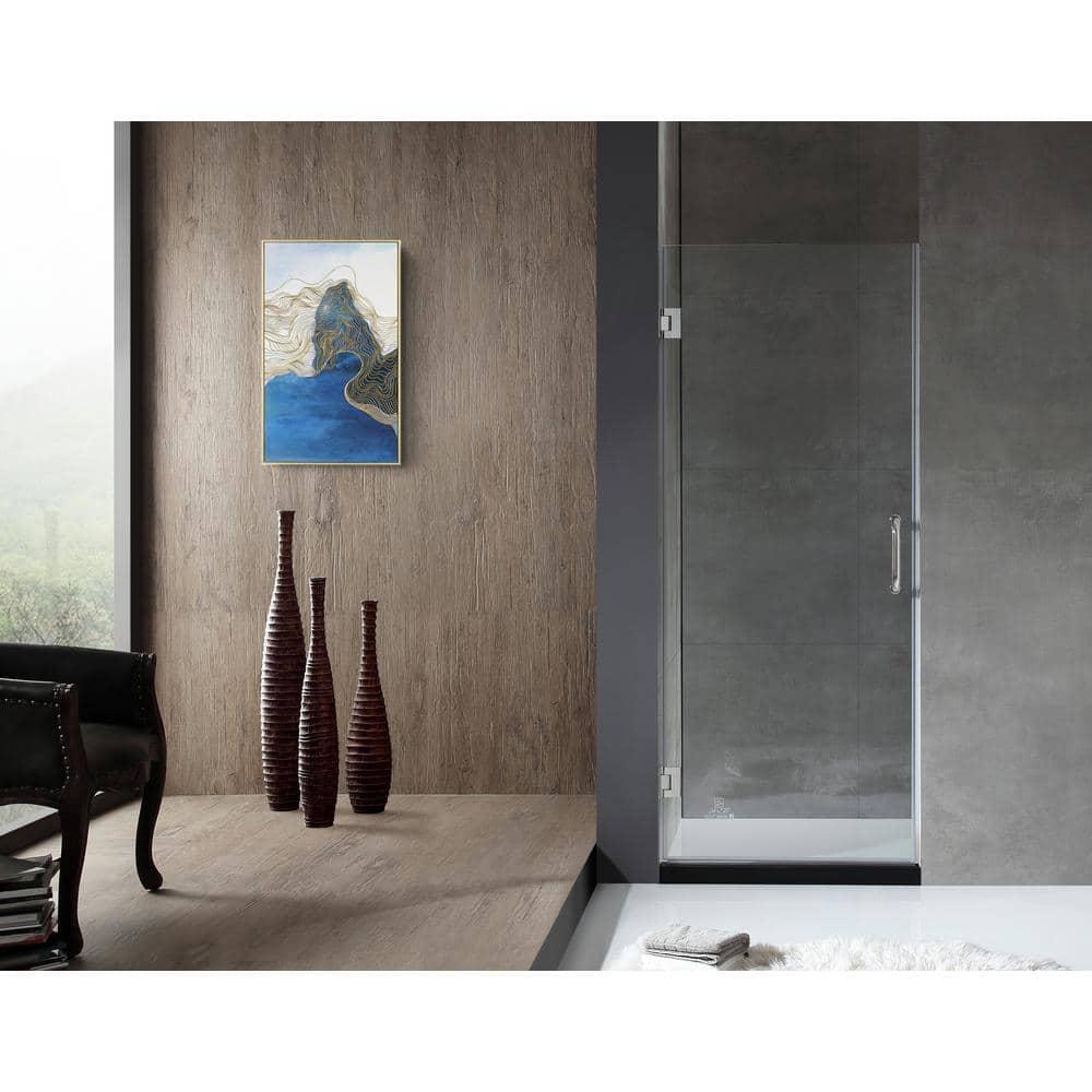 Fellow Series 30" x 72" Hinged Frameless Shower Door
