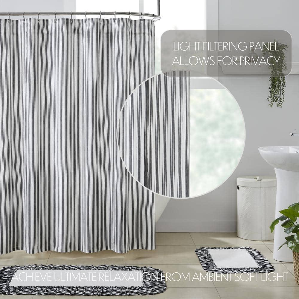 VHC Brands Sawyer Mill Cotton Striped Shower Curtain