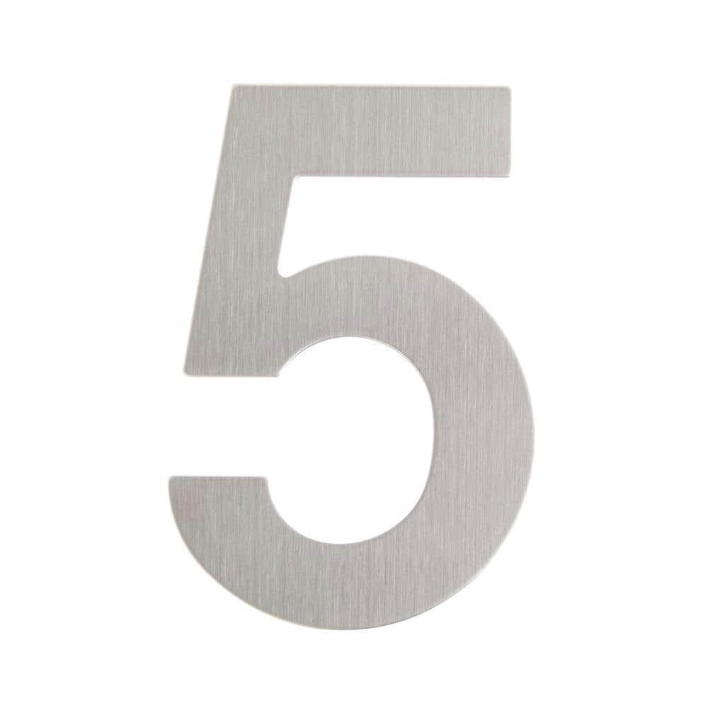 Barton Barton 6-Inch Floating Mount Steel House Number for Address Sign (Black)