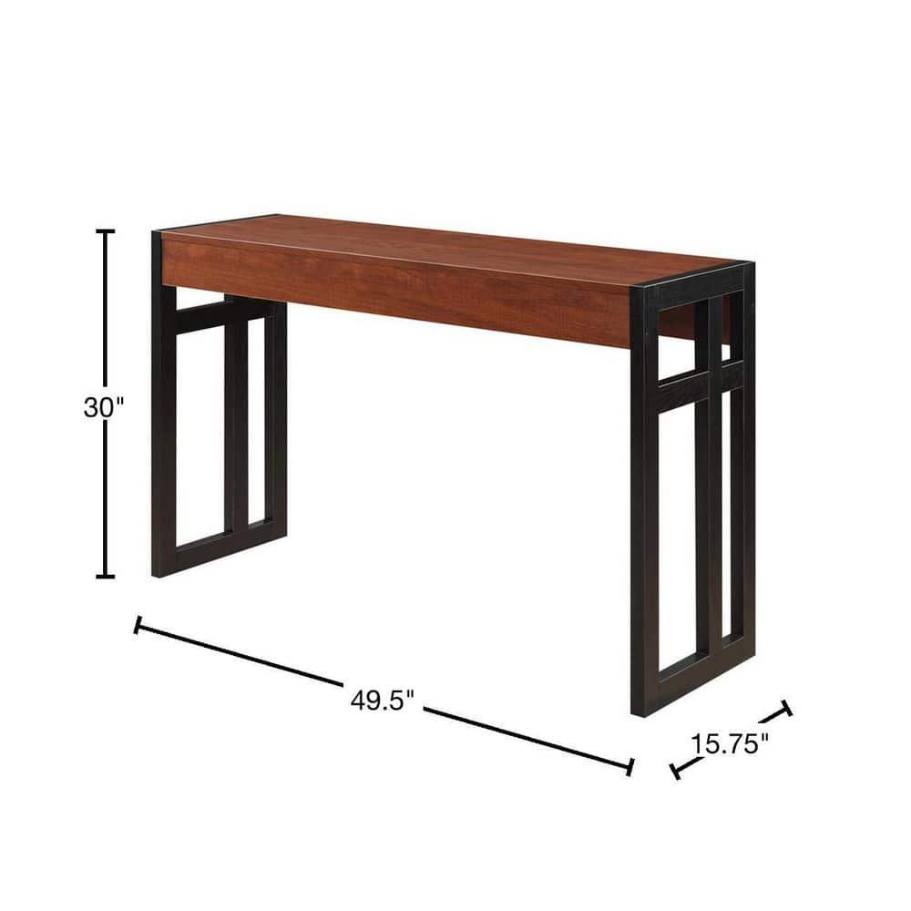 Convenience Concepts Monterey Console Table, Black/Cherry