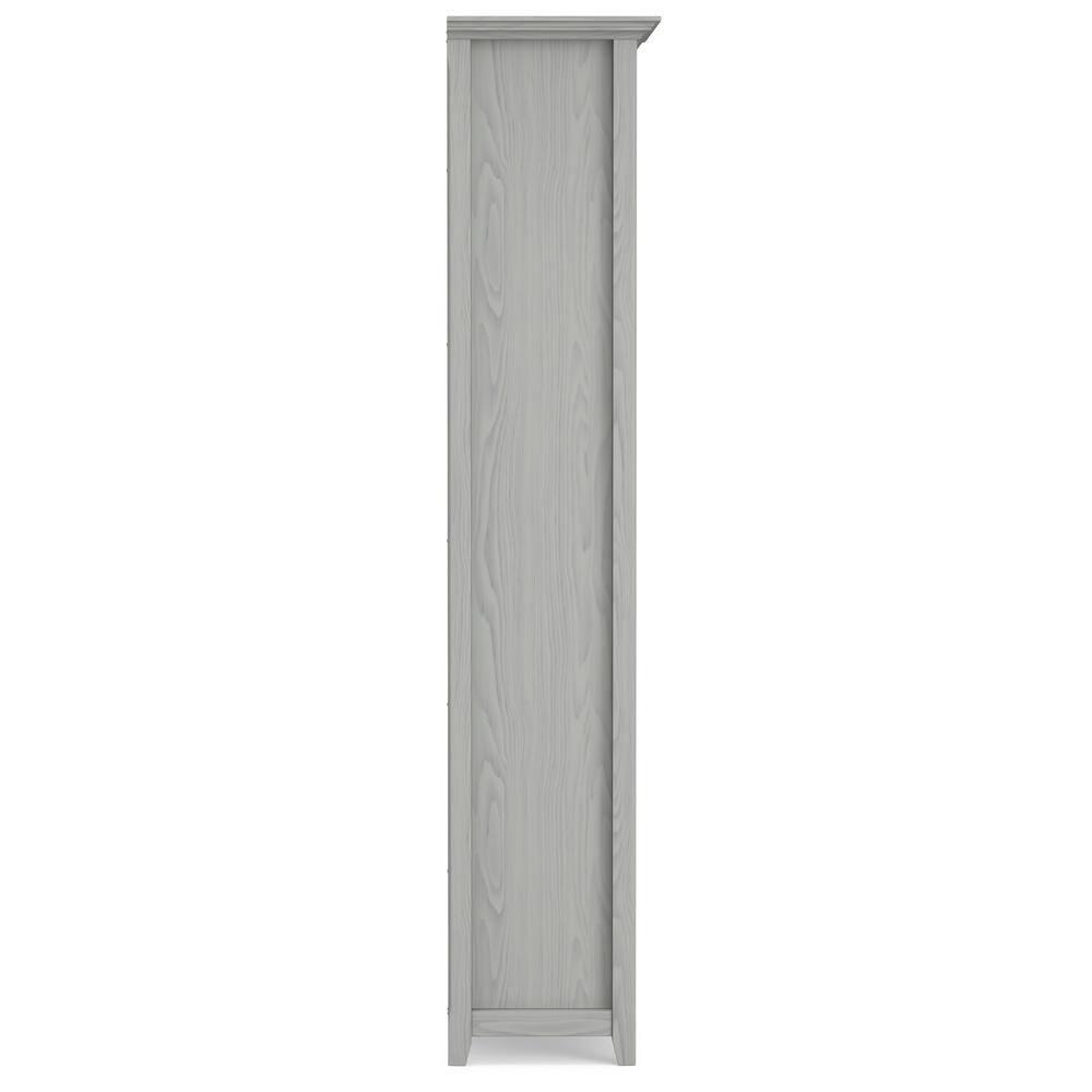Simpli Home Amherst 30"W Solid Wood 5 Shelf Bookcase with Adjustable Shelves