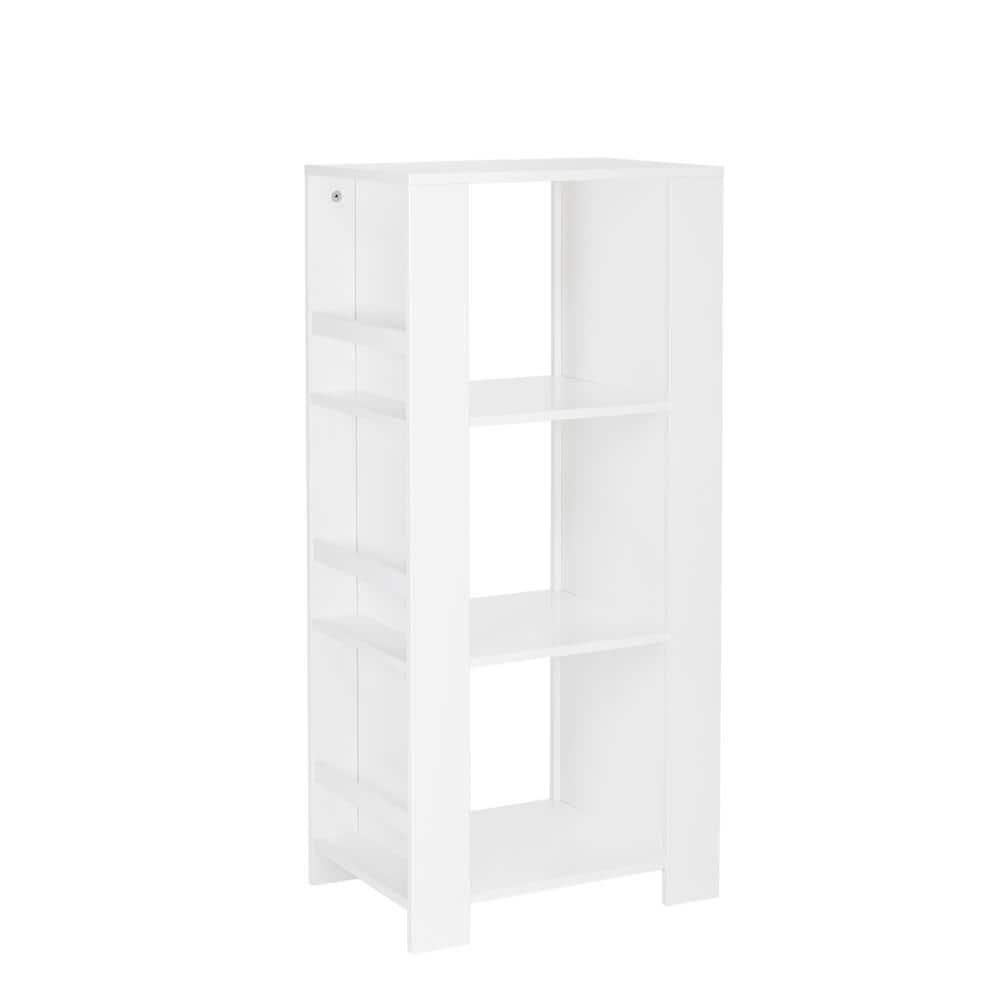 RiverRidge Kids Bookshelf and Toy Organizer Tower with 3 Cubbies and 6 Bookracks for Playroom, Nursery, and Reading Book Nook
