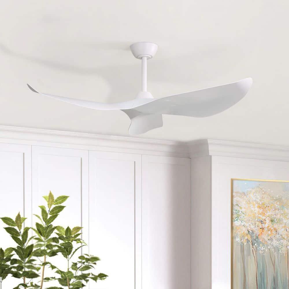 Sofucor 52'' Ceiling Fan Ceiling Fans without Lights for for Patios and Bedroom Black