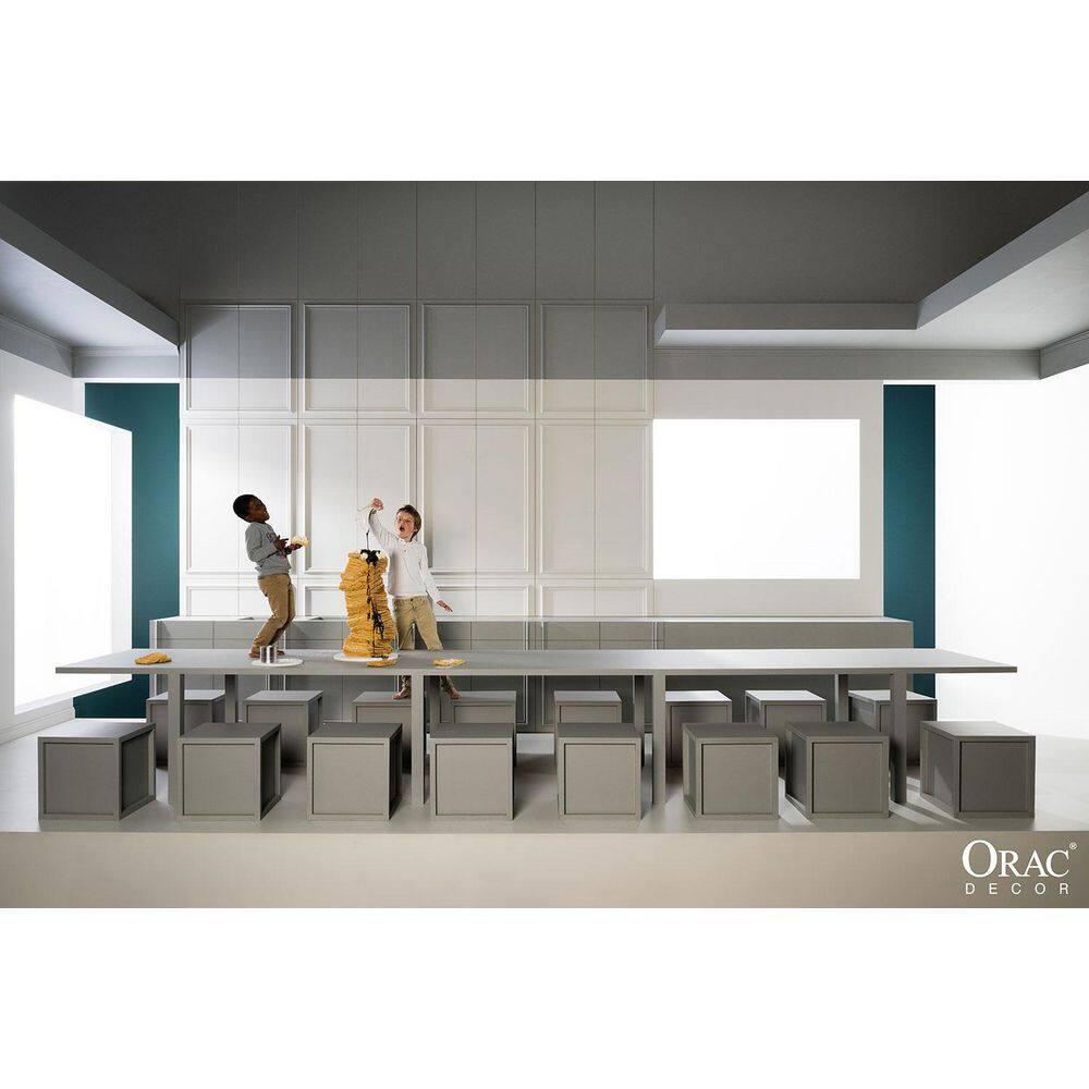 Architectural Products by Outwater L.L.C. 5/8 in D x 4 in W x 78-3/4 in L Primed White High Impact Polystyrene Baseboard Moulding (Set of 3)