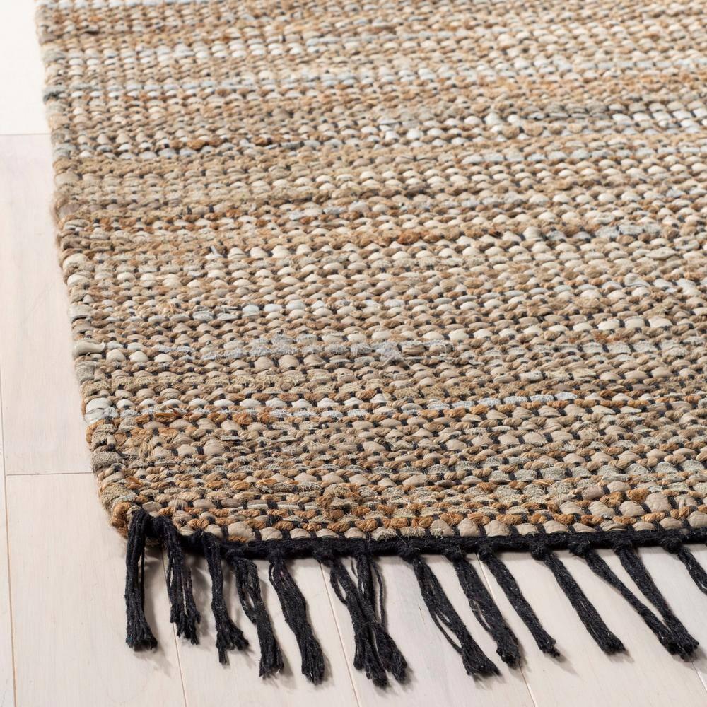 Vintage Leather VTL203 Hand Woven Area Rug - Beige - 4'x6' - Safavieh.