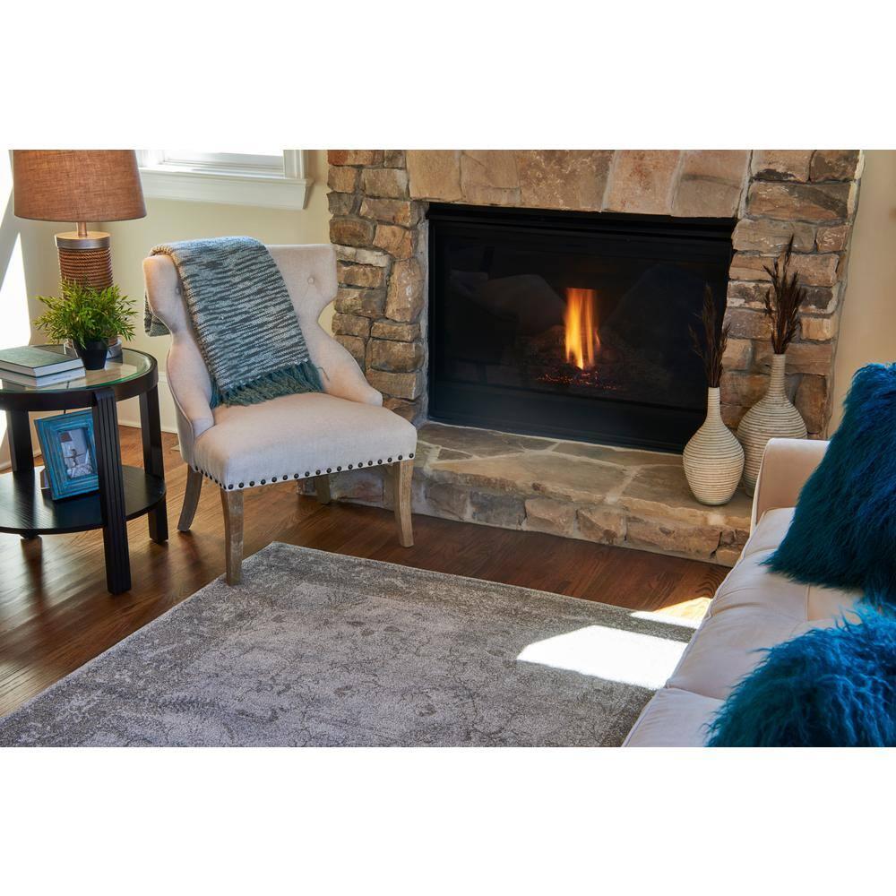 Unique Loom 7' 1 x 10' 0 Light Gray La Jolla Floral Area Rug
