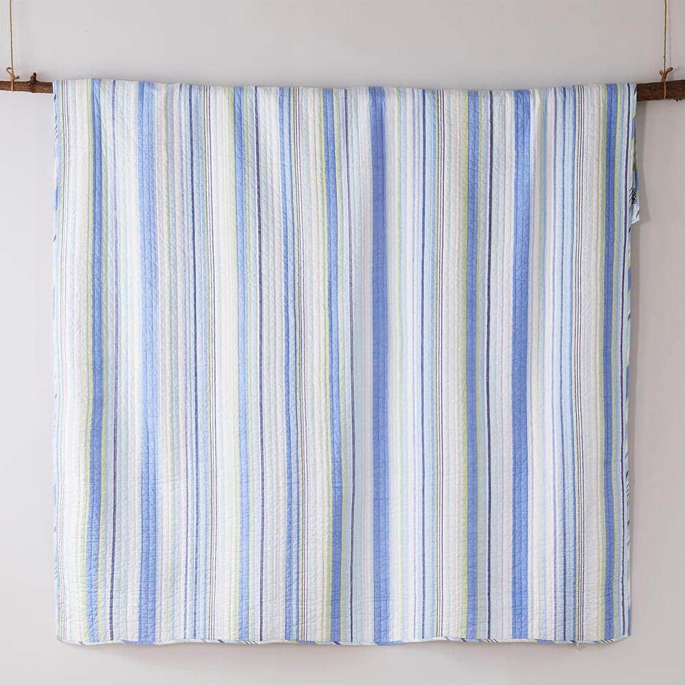 Catalina  Quilt Set - Twin/Twin XL Quilt and One Standard Pillow Sham Blue and Green - Levtex Home