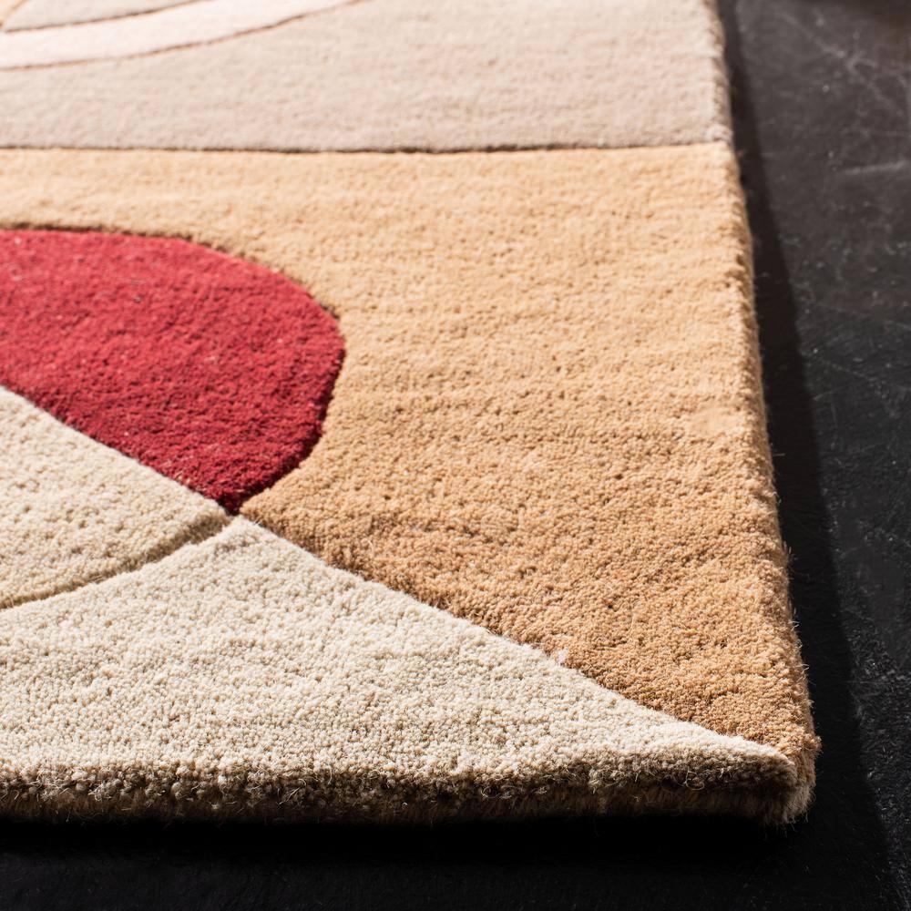 Rodeo Drive RD845 Hand Tufted Area Rug - Beige/Multi - 4'x4' - Safavieh.