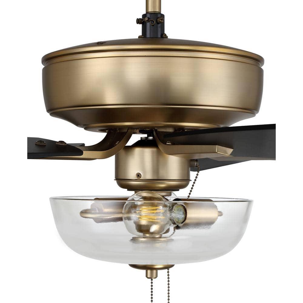 Pro Plus 101 Clear Bowl Light Kit 52'' Ceiling Fan with Light Kit