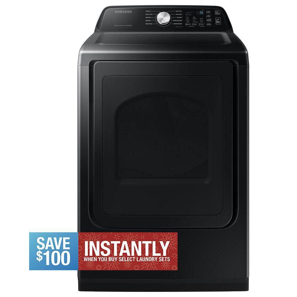 Samsung Samsung 7.4 cu. ft. Smart Electric Dryer with Sensor Dry DVE47CG3500VA3
