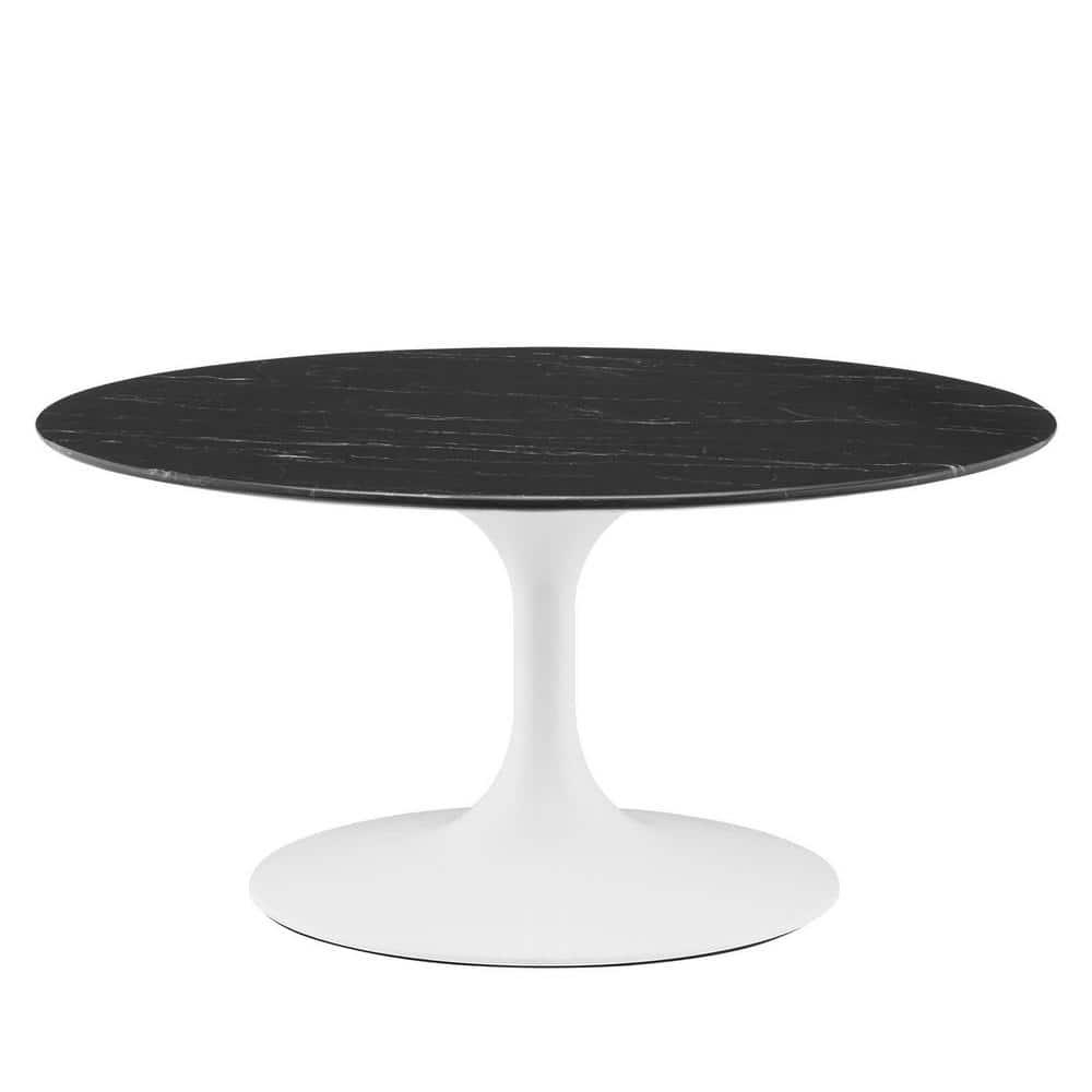 Lippa 36" Artificial Marble Coffee Table