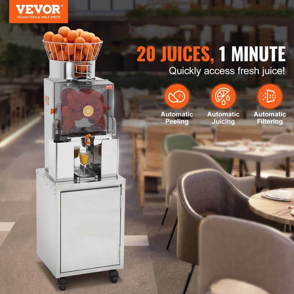 VEVOR VEVOR Commercial Orange Juicer, 120W Automatic Feeding Juice Extractor with Water Tap