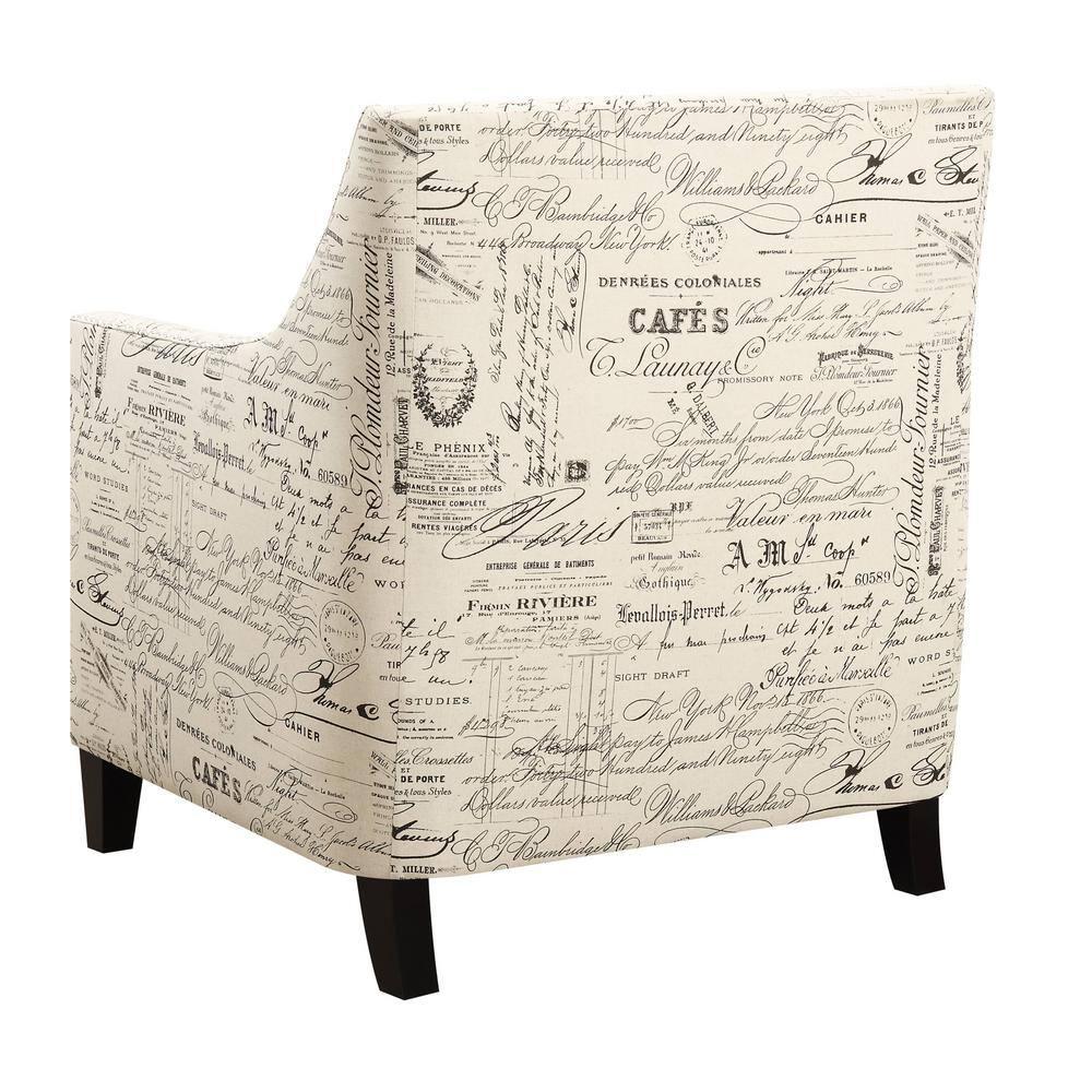 Picket House Emery Chair Heirloom French Script