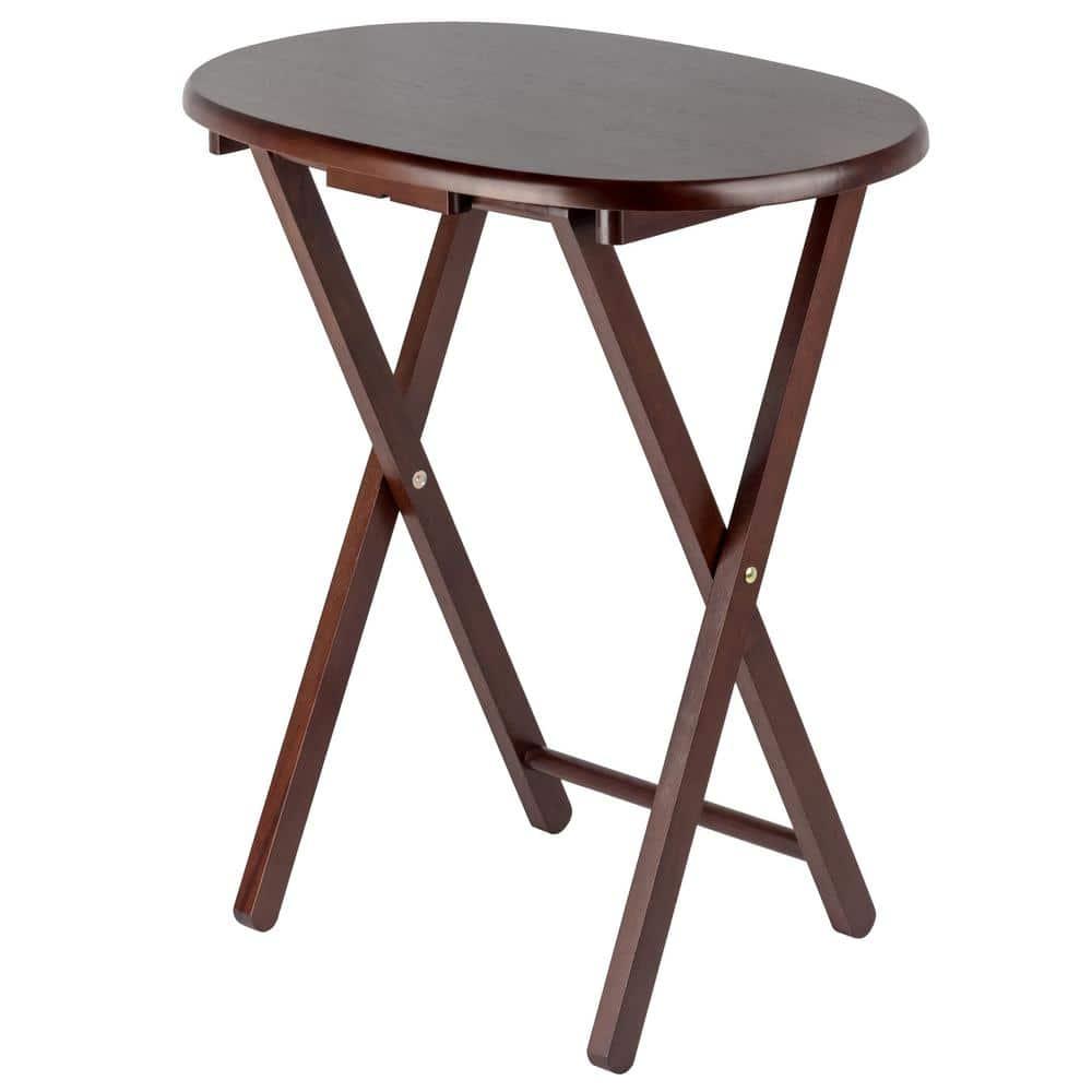 5pc Nathan Snack Table Set In Cappuccino Brown - Winsome