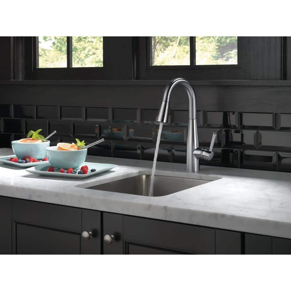 Essa Pull Down Sprayer Bar Faucet, Single Handle Prep Sink Faucet