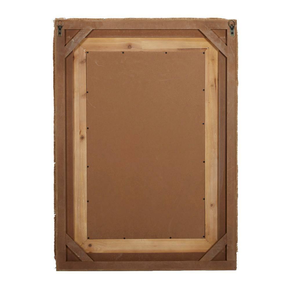 DecMode 26" x 36" Brown Wall Mirror