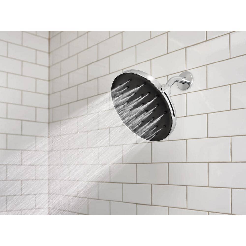 MOEN Verso Magnetix 8-Spray Patterns with 1.75 GPM 9 in. Wall Mount Fixed Shower Head in Chrome, Grey