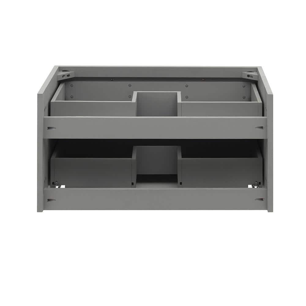 Lucera 30" Wall Mount Single Vessel Sink Bathroom Vanity Base Only (Top and Sink Not Included)