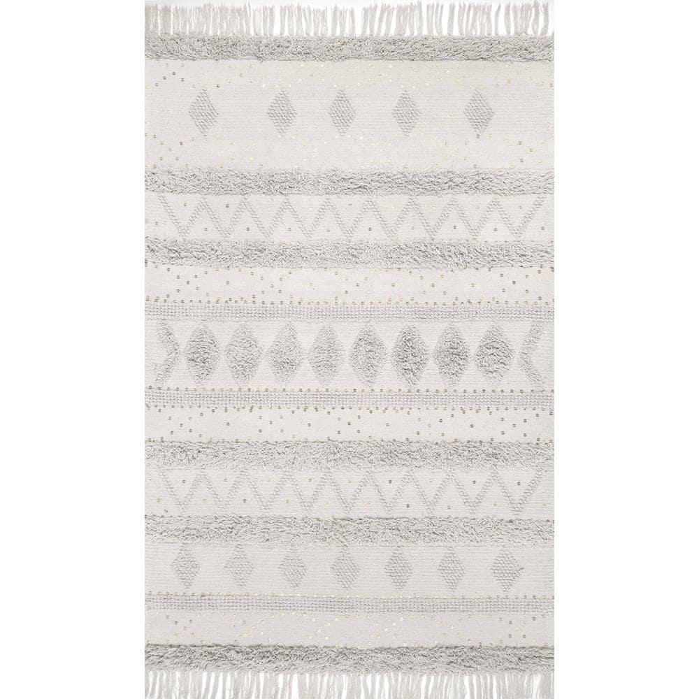 Nuloom Chandy Textured Wool Area Rug, 12' x 15', Cream