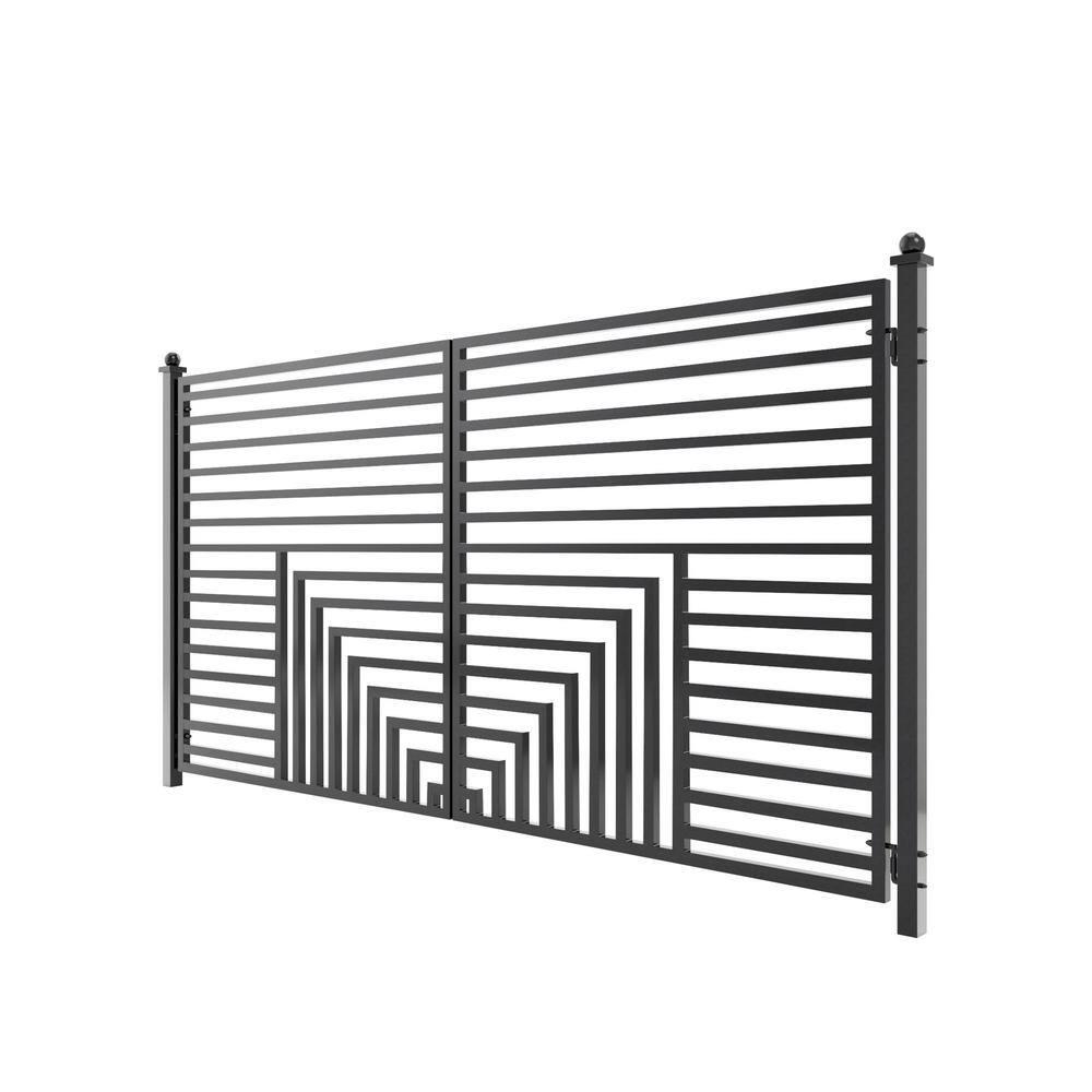 ALEKO Steel Dual Swing Driveway Gate - Florence Style