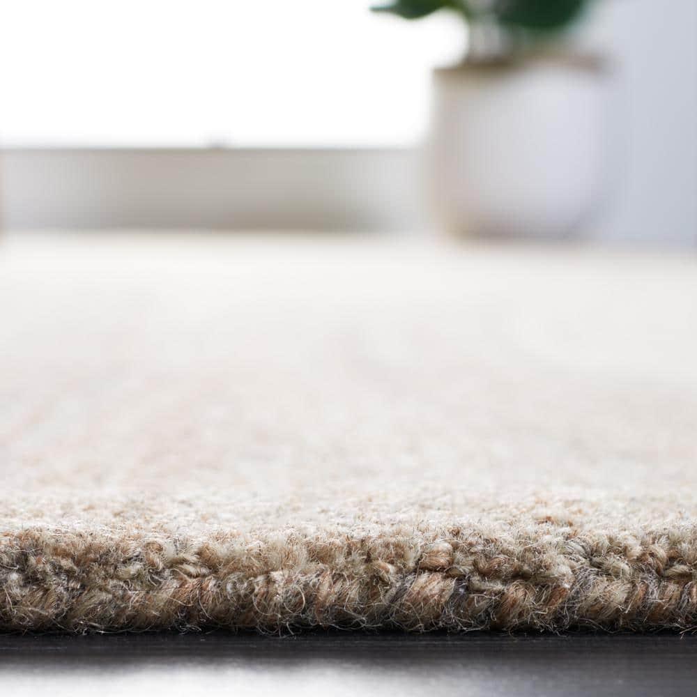 Abstract ABT901 Handmade Indoor Area Rug - Beige/Gray - 6'x6' - Safavieh