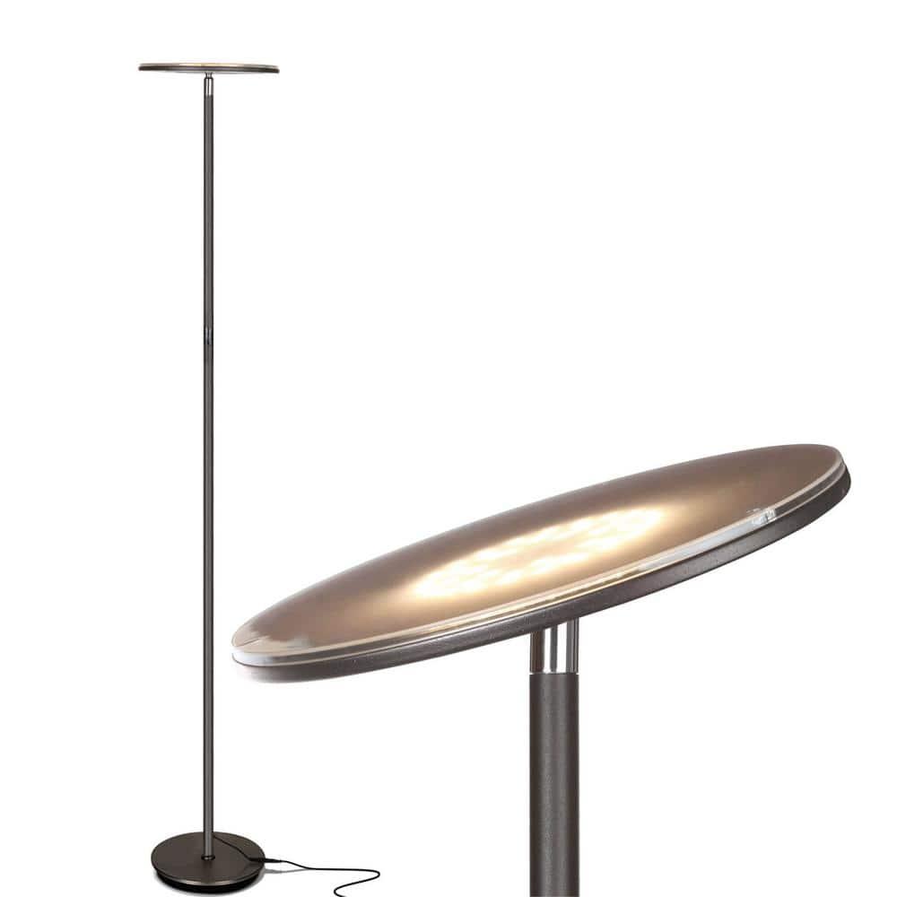 Brightech Sky Industrial 63 in. Dimmable LED Floor Lamp with Adjustable Head