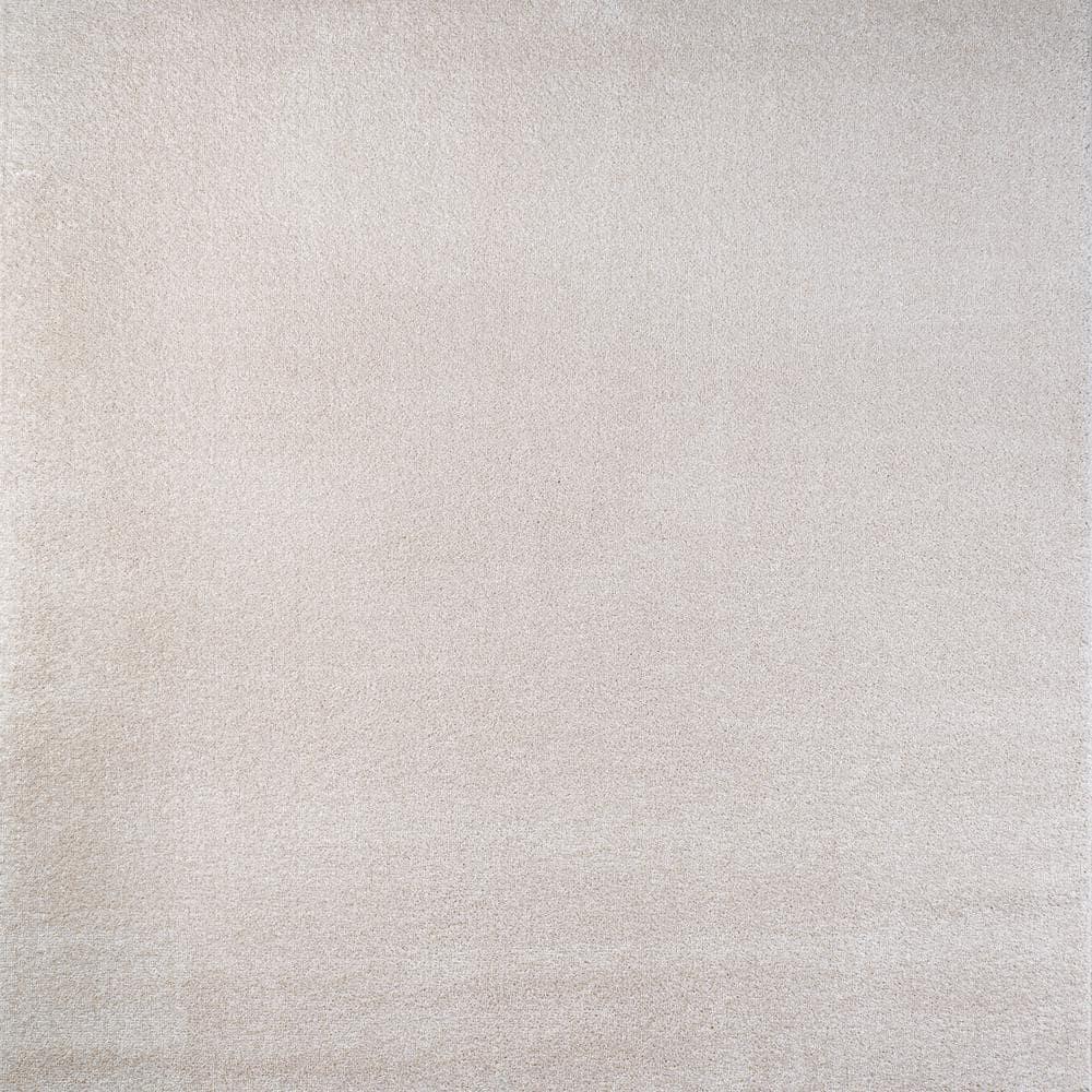 5'x5' Haze Solid Low-Pile, Ivory - JONATHAN Y