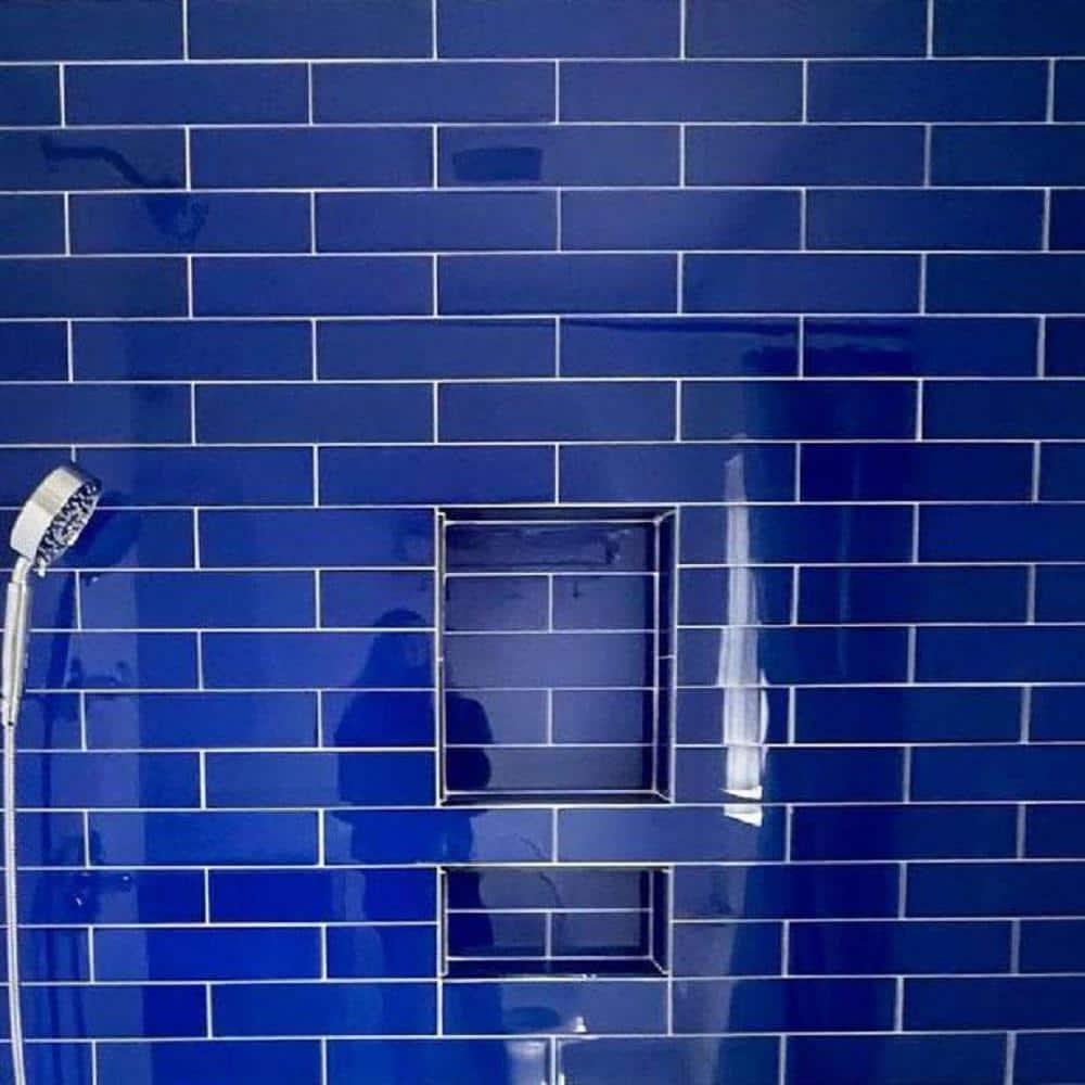 3" X 12" Glass Brick Look Subway Wall Tile