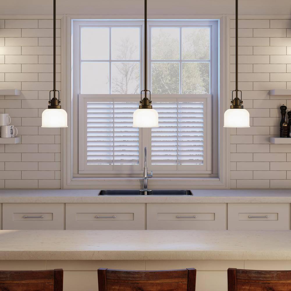 Progress Lighting Archie 1-Light Mini-Pendant, Polished Chrome, Prismatic Glass Shade
