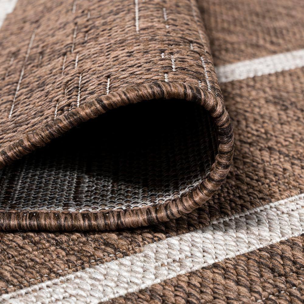 3'x5' Colonia Berber Stripe Indoor/Outdoor Area Rug, Brown/Beige - JONATHAN Y