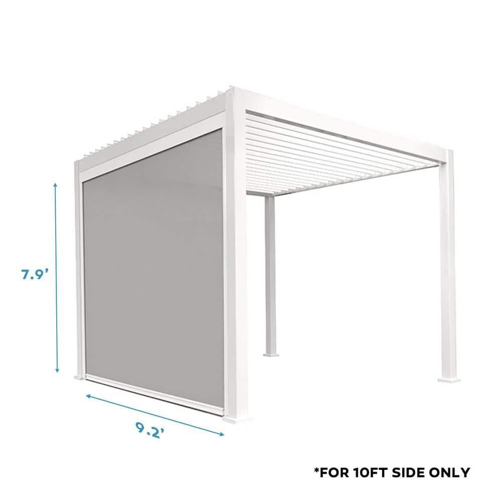 111 Aluminum Pull Down Privacy Screen for Pergola