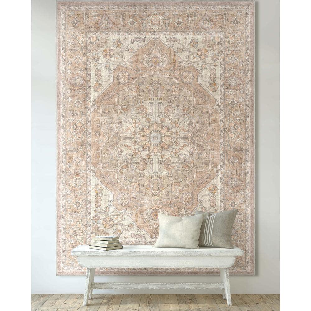 Kehr Antigua Vintage Persian Oriental Beige Flat-Weave Rug