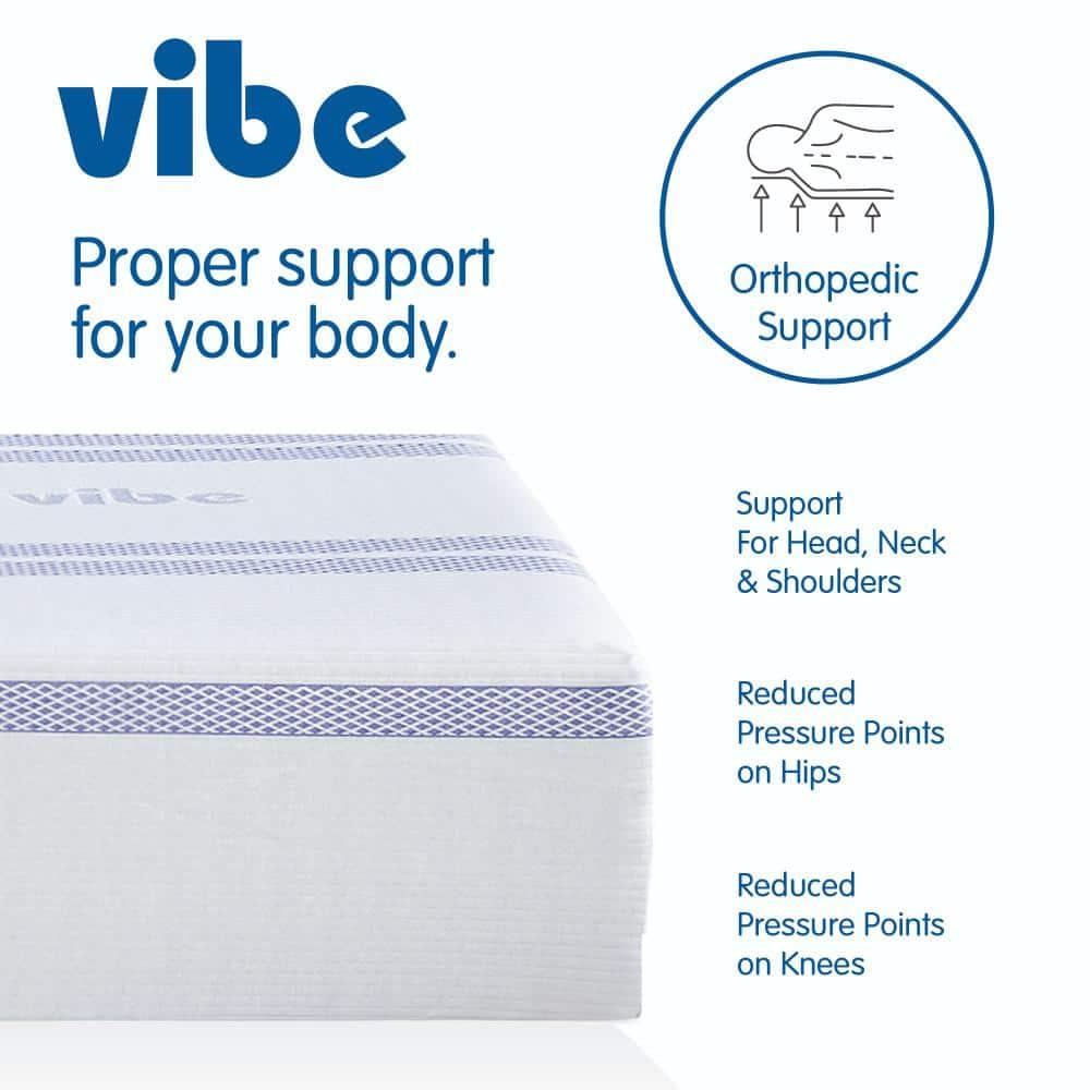 Vibe Vibe Gel Memory Foam 12-Inch Mattress | CertiPUR-US Certified | Bed-in-a-Box