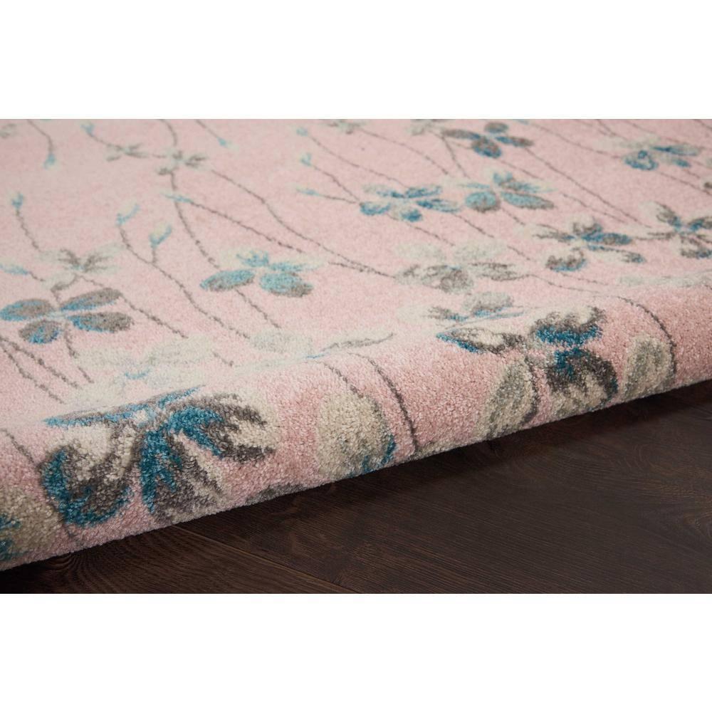 Nourison Tranquil 6' X 9' Pink Area Rug Bohemian Botanical Vine and Bloom by Nourison
