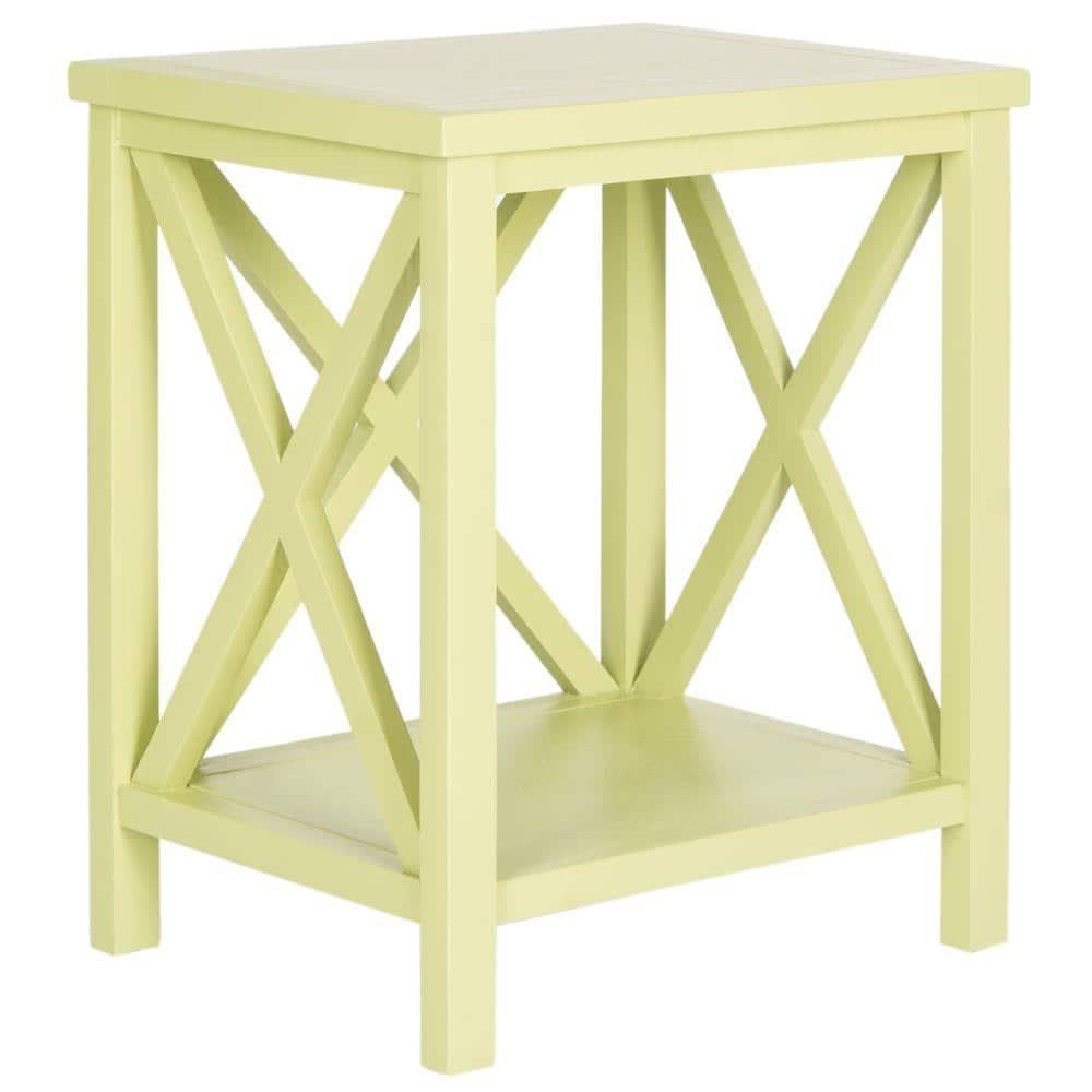 Candace End Table - Avocado Green - Safavieh.