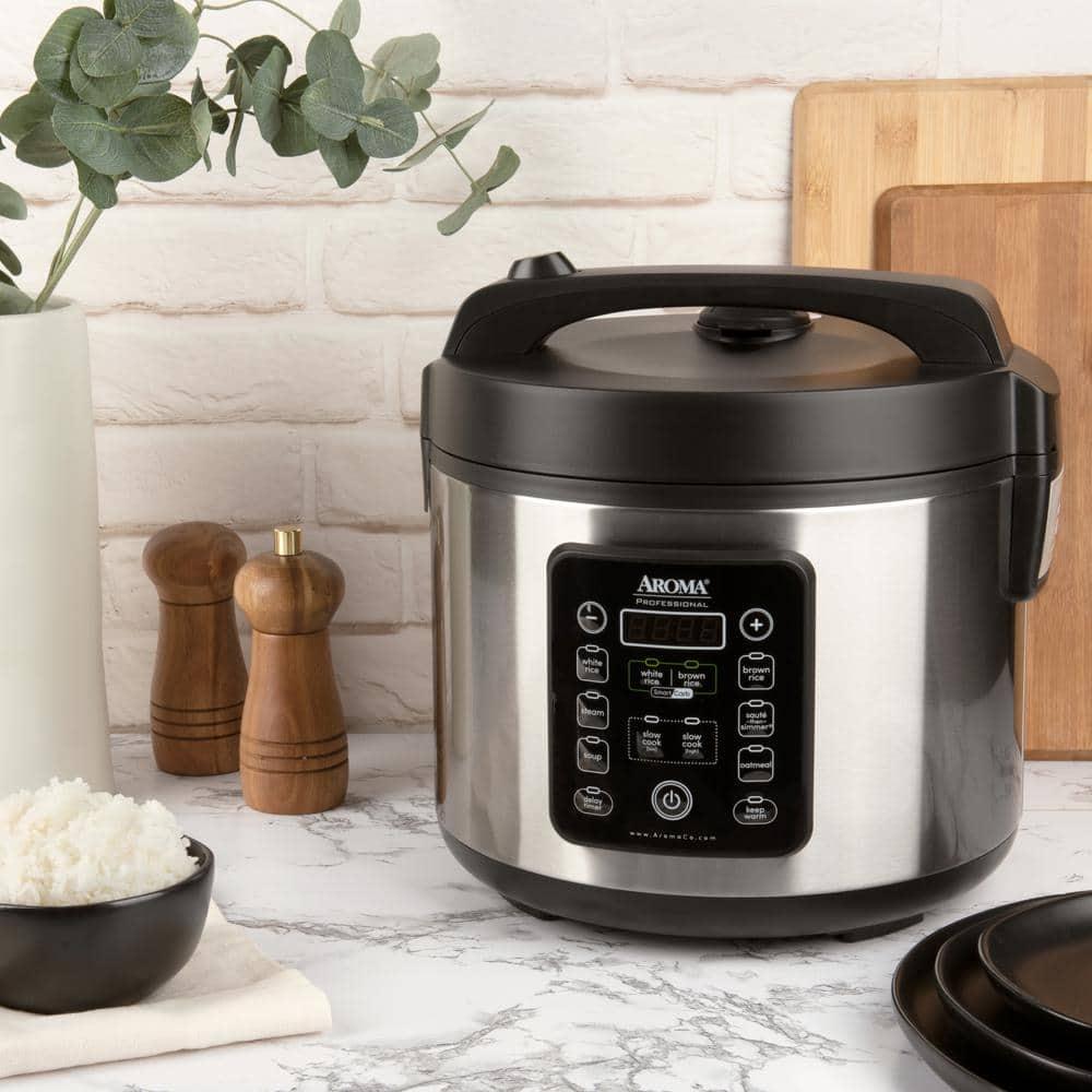 Aroma SmartCarb® 10-Cup (Uncooked) / 20-Cup (Cooked) Cool Touch Rice Cooker, Stainless Steel, 5 Qt & Reviews | Wayfair
