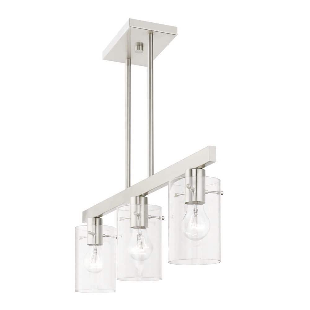 Livex Lighting Munich 3 - Light Chandelier in  Brushed Nickel
