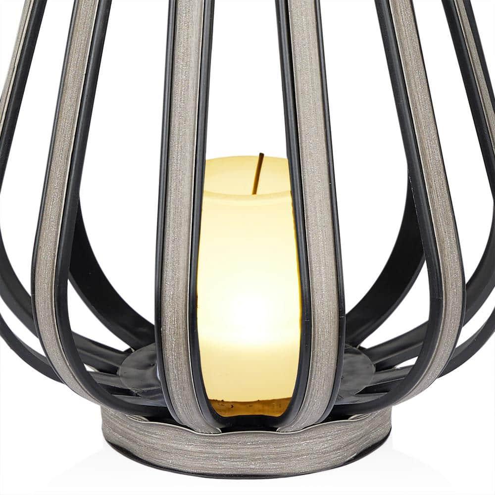 Alpine Solar Decorative Plastic Lantern w/ LED Light