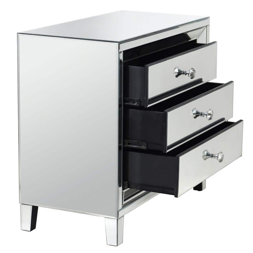 Style Craft 3 Drawer Mirrored Chest
