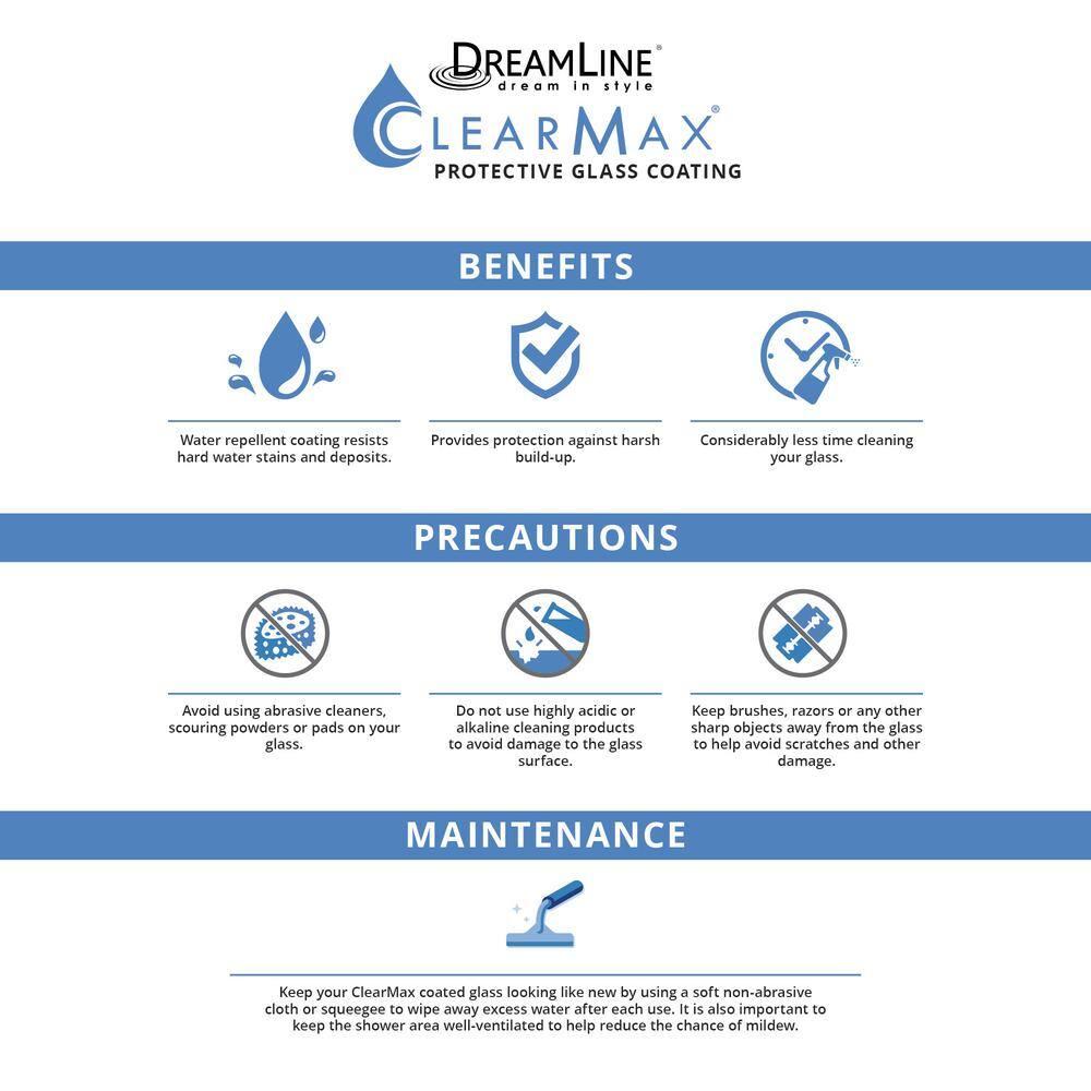 DreamLine Prism 34 1/8 in. x 72 in. Frameless Neo-Angle Pivot Shower Enclosure