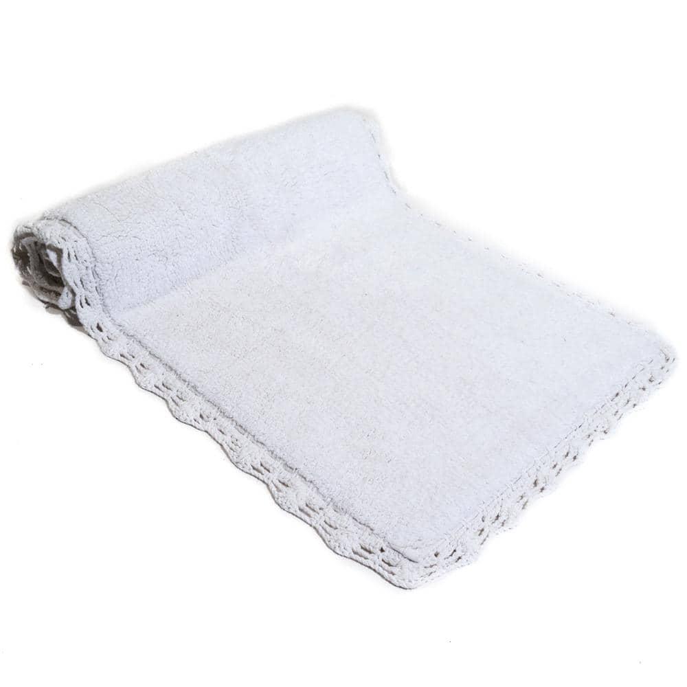 Crochet Bath Rug Runner White(22"X60") - Chesapeake Merch Inc.