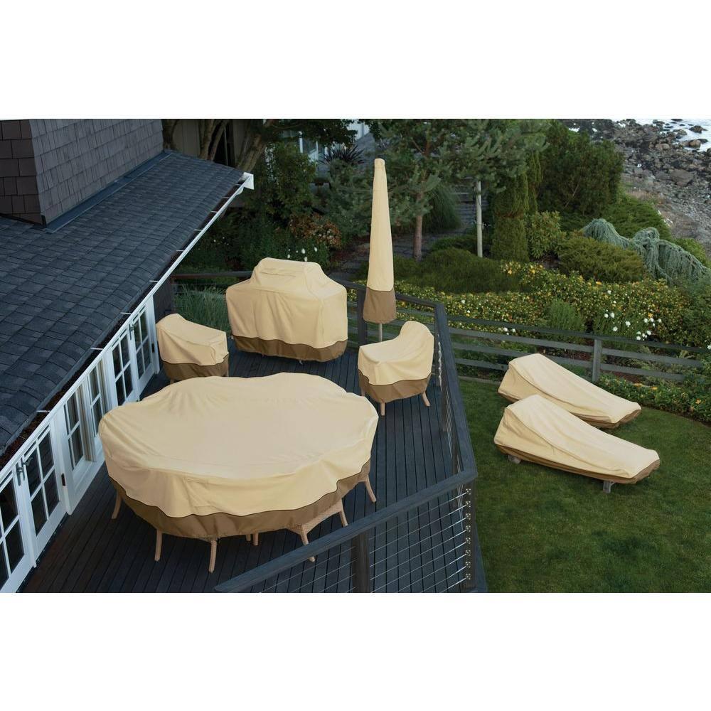 Classic Accessories Veranda Water-Resistant 35.5 Inch Stand-Up Fire Pit Cover