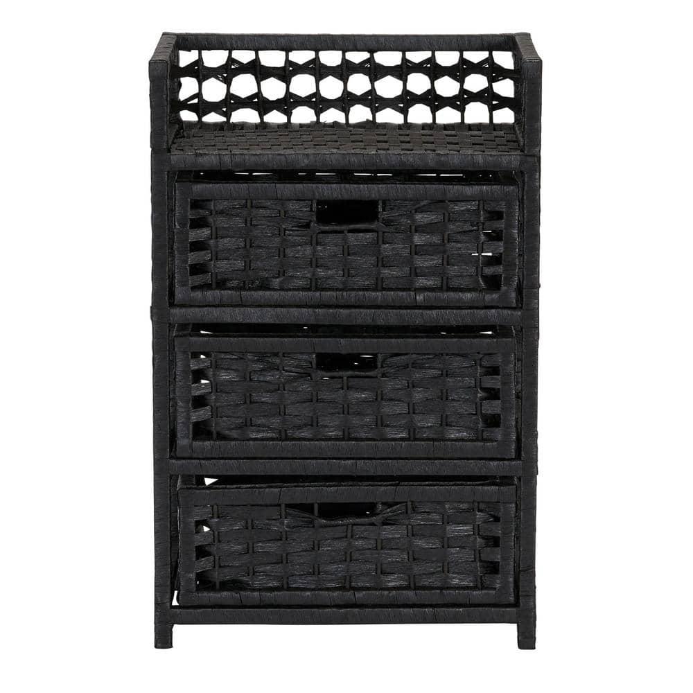 Household Essentials Paper Rope 3-Drawer Chest
