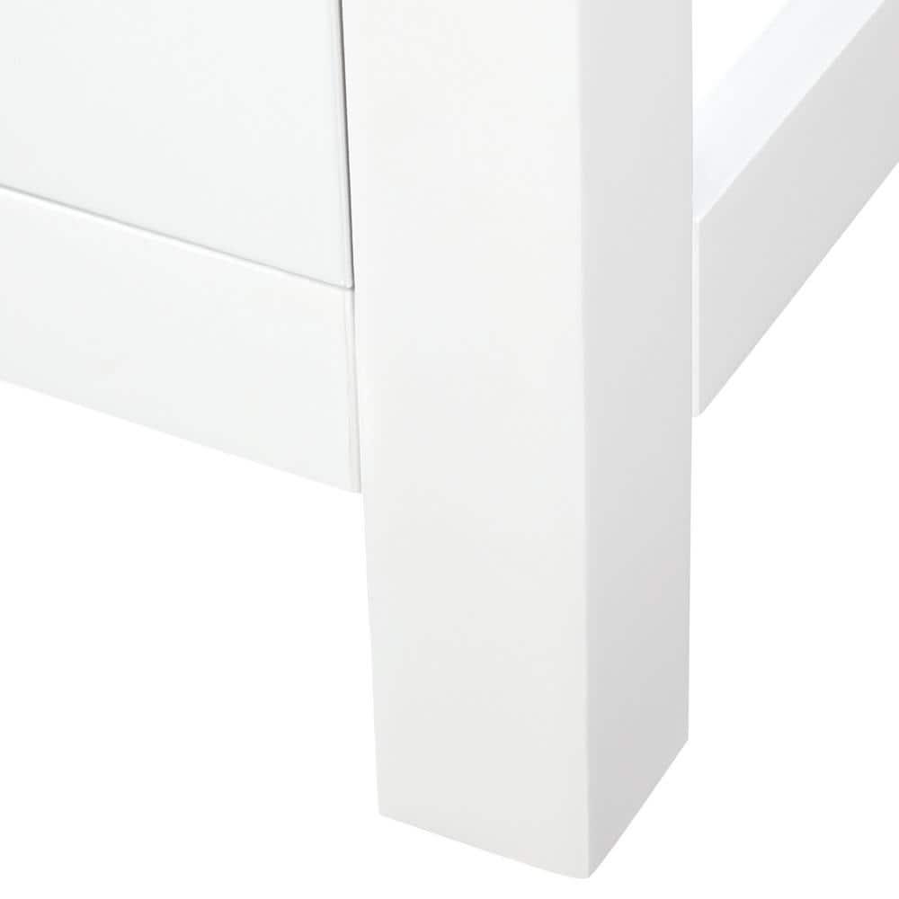 Wyndham Collection Sheffield Solid Wood Freestanding Linen Cabinet