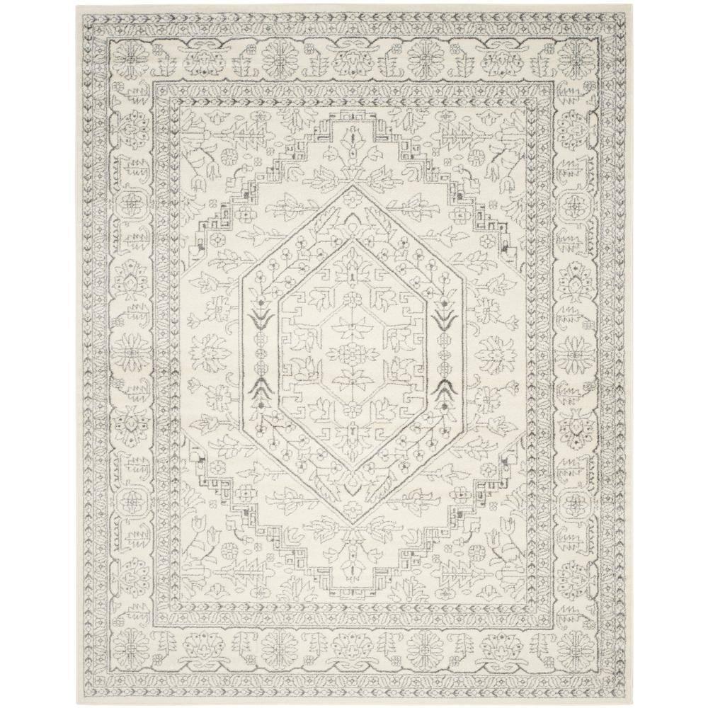 Adirondack ADR108 Power Loomed Area Rug - Ivory/Silver - 10'x14' - Safavieh.