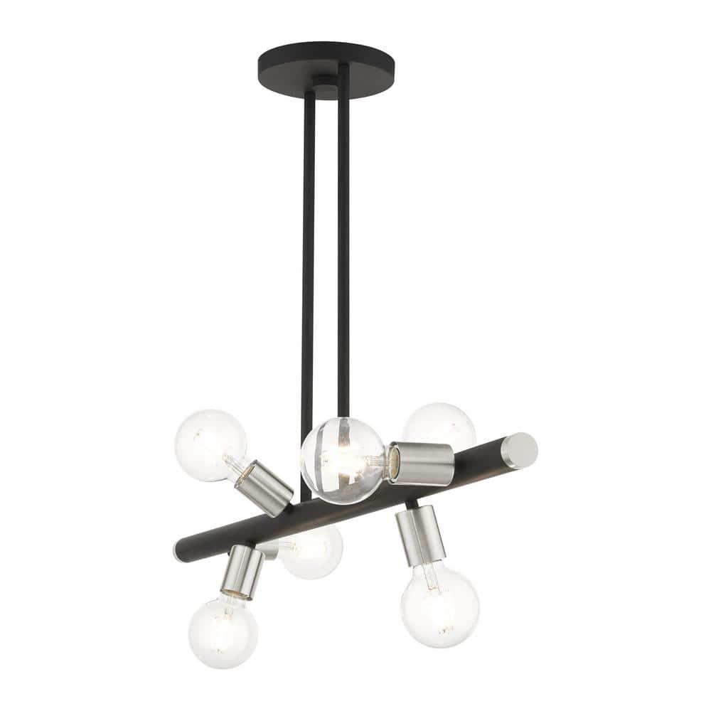 Livex Lighting - Bannister - 6 Light Linear Chandelier in Mid Century Modern